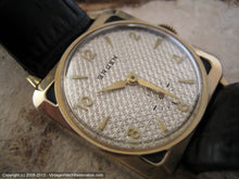 Load image into Gallery viewer, A Real Stunner. Square Stainless and Gold Gruen with Enamel Inlay, Manual, 29x29mm