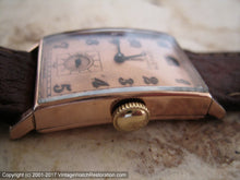 Load image into Gallery viewer, Gruen Precision with Salmon Dial in Rose Gold Curvex Case, Manual, 20x37.5mm