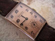 Load image into Gallery viewer, Gruen Precision with Salmon Dial in Rose Gold Curvex Case, Manual, 20x37.5mm