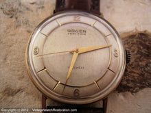 Load image into Gallery viewer, Gruen Guild Verithin with Concentric Circle Dial Design, Manual, Large 34mm