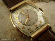 Load image into Gallery viewer, Gruen Two-Tone Doctor's Precision in a Barrel Shaped Case , Manual, 26x39mm