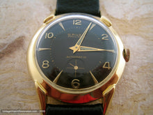 Load image into Gallery viewer, Large Stylized Black Dial Gruen, Automatic, Large 35mm