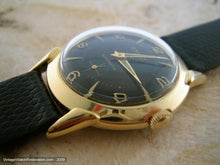 Load image into Gallery viewer, Large Stylized Black Dial Gruen, Automatic, Large 35mm