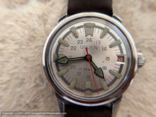 Load image into Gallery viewer, Gruen, Bold Green Lumed Precision 24-Hour Dial with Date, Manual, 33.5mm