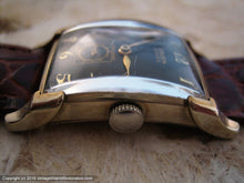 Load image into Gallery viewer, Gruen Curvex Precision "Citadel" Model in Black Dial, Manual, 22x37.5mm