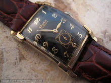 Load image into Gallery viewer, Gruen Curvex Precision "Citadel" Model in Black Dial, Manual, 22x37.5mm