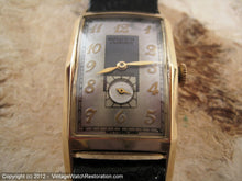 Load image into Gallery viewer, Stunning Two-Tone Gray and Light Gray Gruen in Seriously Curvex Case, Manual, 22.5x43.5mm