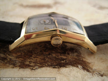 Load image into Gallery viewer, Stunning Two-Tone Gray and Light Gray Gruen in Seriously Curvex Case, Manual, 22.5x43.5mm