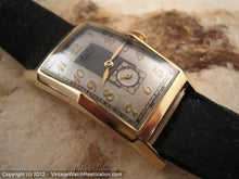 Load image into Gallery viewer, Stunning Two-Tone Gray and Light Gray Gruen in Seriously Curvex Case, Manual, 22.5x43.5mm