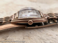 Load image into Gallery viewer, Gruen Veri-Thin Rose Gold Tonneau Case and Original Mesh Bracelet, Manual, 26x36mm