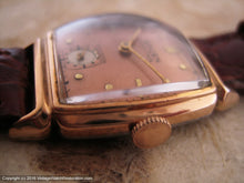 Load image into Gallery viewer, Gruen Precision Copper Dial with Coppery Red-Gold Filled Barrel Case, Manual, 26x36mm