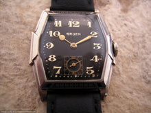 Load image into Gallery viewer, Gruen Guild Black Dial in Fantastic Deco Case, Manual, 27x34mm