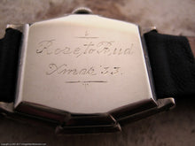 Load image into Gallery viewer, Gruen Guild Black Dial in Fantastic Deco Case, Manual, 27x34mm