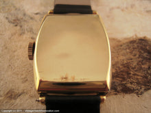 Load image into Gallery viewer, Gruen Decorative Gold Plated Tonneau Case, Manual, 25.5x36.5mm