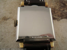 Load image into Gallery viewer, Two-Tone Salmon-White Gruen Veri-Thin Square, Manual, 26x26mm