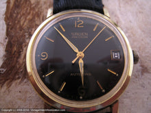 Load image into Gallery viewer, Fabulous Black Dial Gruen Precision with Date, Automatic, Large 34mm