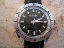Load image into Gallery viewer, Gruen Guildcraft Divers Style Black Dial, Manual, Very Large 36.5mm