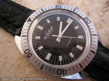Load image into Gallery viewer, Gruen Guildcraft Divers Style Black Dial, Manual, Very Large 36.5mm