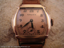 Load image into Gallery viewer, Gruen Salmon Dial Deco Case, Manual, 28x35mm