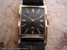 Load image into Gallery viewer, Stunning Gruen Precision Black Dial in Art Deco Case, Manual, 22.5x39mm