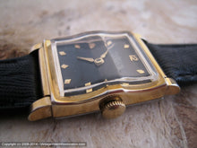 Load image into Gallery viewer, Gubelin Black Dial Splendor with Wave Case and Crystal, Manual, 22x35mm