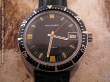 Load image into Gallery viewer, Guildcrest Black Dial Divers with Date, Manual, Large 36.5mm