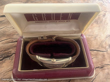 Load image into Gallery viewer, Gruen Precision Curvex Two Tone Dial in Elongated Case and Original Box, Manual, 20x46mm