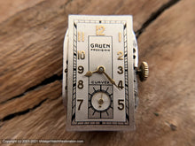 Load image into Gallery viewer, Gruen Precision Curvex Two Tone Dial in Elongated Case and Original Box, Manual, 20x46mm