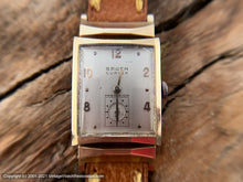 Load image into Gallery viewer, Gruen 14K Gold Curvex Precision Geometric Deco Lugs, Beveled Crystal, Manual, 23x41.5mm