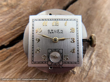 Load image into Gallery viewer, Gruen Verithin Silver Dial with Art Deco Case and Beveled Crystal, Manual, 28x37mm