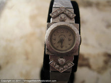 Load image into Gallery viewer, Hamilton 14K White Gold Case with Diamond Chevrons, Manual, 15x15mm