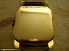 Load image into Gallery viewer, Hamilton "Fulton" Gold Square - A Little Gem, Manual, 26.5x37mm