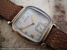 Load image into Gallery viewer, Hamilton ‘Martin’ c.1939 Square Tonneau with Signed Pigskin Strap, Manual, 27x34.5mm