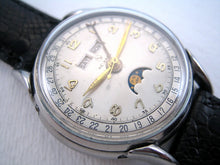 Load image into Gallery viewer, Helbros Moonphase Triple Calendar, Manual, Large 35mm