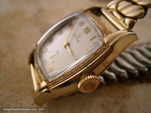 Load image into Gallery viewer, Mint NOS Helbros Tonneau Square in Original Box, Manual, 28x37mm