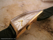 Load image into Gallery viewer, Amazing Ladies Triangular Gold Filled Hilton with Original Bracelet, Manual, Triagular