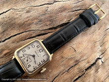 Load image into Gallery viewer, Hamilton 1940s Germanic Gothic Deco Dial with ΛΧΑ in Rounded Square Case, Manual, 28mm