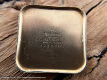 Load image into Gallery viewer, Hamilton 1940s Germanic Gothic Deco Dial with ΛΧΑ in Rounded Square Case, Manual, 28mm