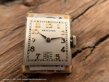 Load image into Gallery viewer, Hamilton 'Lester' Model 19 Jewel Gem, 1941, Manual, 22x38mm