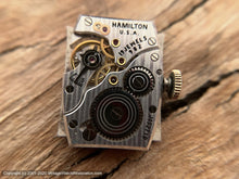 Load image into Gallery viewer, Hamilton 'Lester' Model 19 Jewel Gem, 1941, Manual, 22x38mm