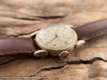 Load image into Gallery viewer, Hamilton WWII Era with Gothic-Style Numbers with Railroad Minute Markers in Bold Lug Case, Manual, 29mm