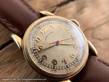 Load image into Gallery viewer, Hamilton WWII Era with Gothic-Style Numbers with Railroad Minute Markers in Bold Lug Case, Manual, 29mm