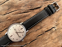 Load image into Gallery viewer, Helbros 'Invincible' Perfect Pearl Dial with Day and Date in an Unusual Layout, Manual,  35mm