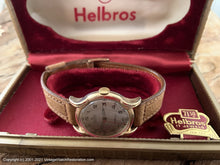 Load image into Gallery viewer, Helbros 'Invincible' Incabloc in Crab-lug Case and Original Box , Manual, 30mm