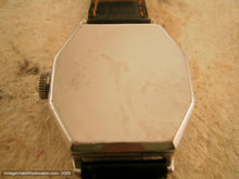 Load image into Gallery viewer, Octagonal White Gold Filled 2-Tone Illinois, Manual, 31x39mm