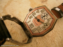 Load image into Gallery viewer, Octagonal White Gold Filled 2-Tone Illinois, Manual, 31x39mm