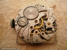 Load image into Gallery viewer, Rare Deco Style Square 14K White Gold Filled Illinois, Manual, 27x27mm