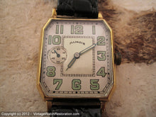 Load image into Gallery viewer, Oversize Illinois 'Tivoli' Cut Corner Embossed Case, Manual, Very Large 27.5x39mm