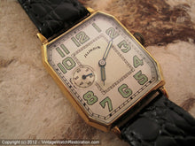 Load image into Gallery viewer, Oversize Illinois 'Tivoli' Cut Corner Embossed Case, Manual, Very Large 27.5x39mm