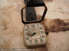 Load image into Gallery viewer, Oversize Illinois 'Tivoli' Cut Corner Embossed Case, Manual, Very Large 27.5x39mm